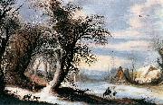 Gijsbrecht Leytens Winter Landscape oil painting